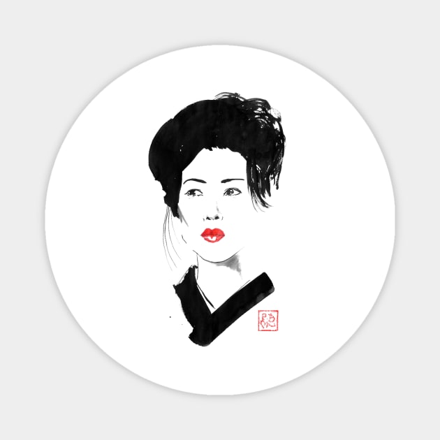 lady geisha Magnet by pechane